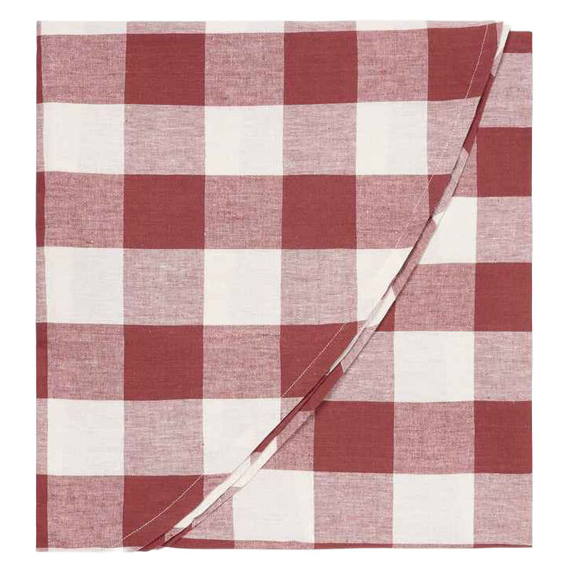 Sophie Allport Rustic Red Gingham Tablecloth Round image number 0